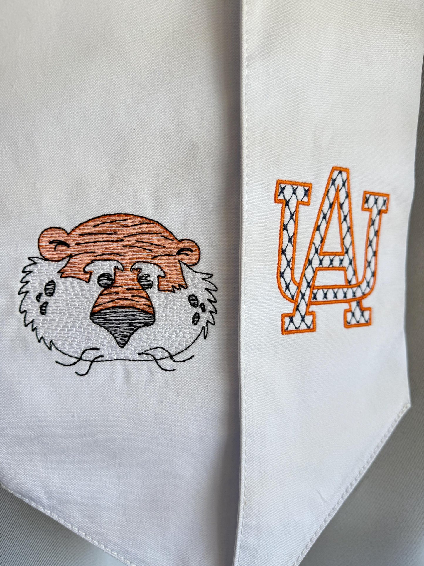 Auburn Football Wreath Sash | War Eagle Door Décor | Football Hosting Essential | Game Day Porch Decoration | Fall Wreath Sash | AU Tigers
