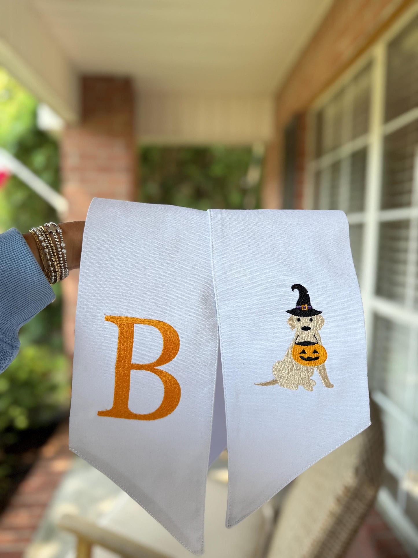 Halloween Witch Dog Wreath Sash: Spooky Pet Decor