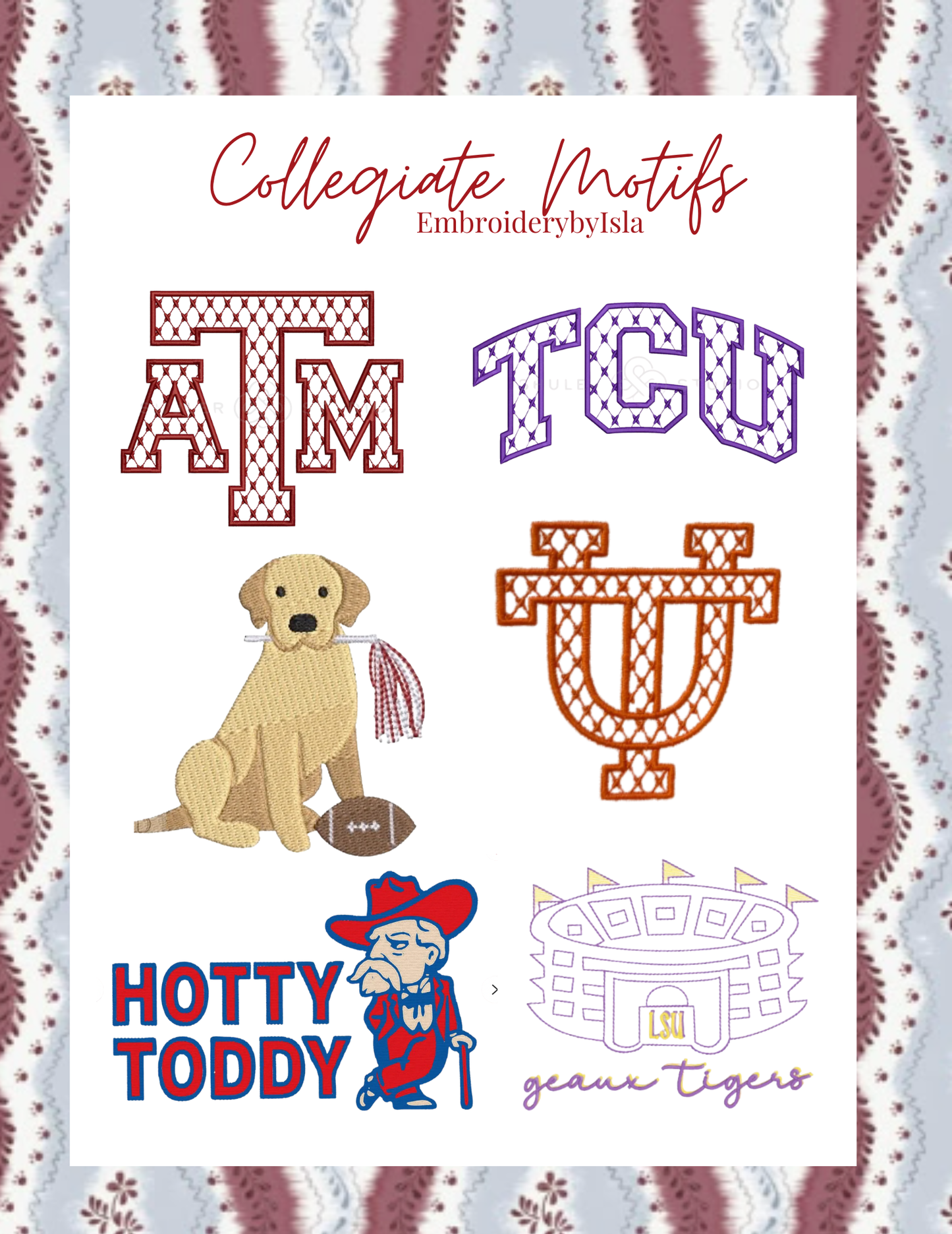 Collegiate Wreath Sash