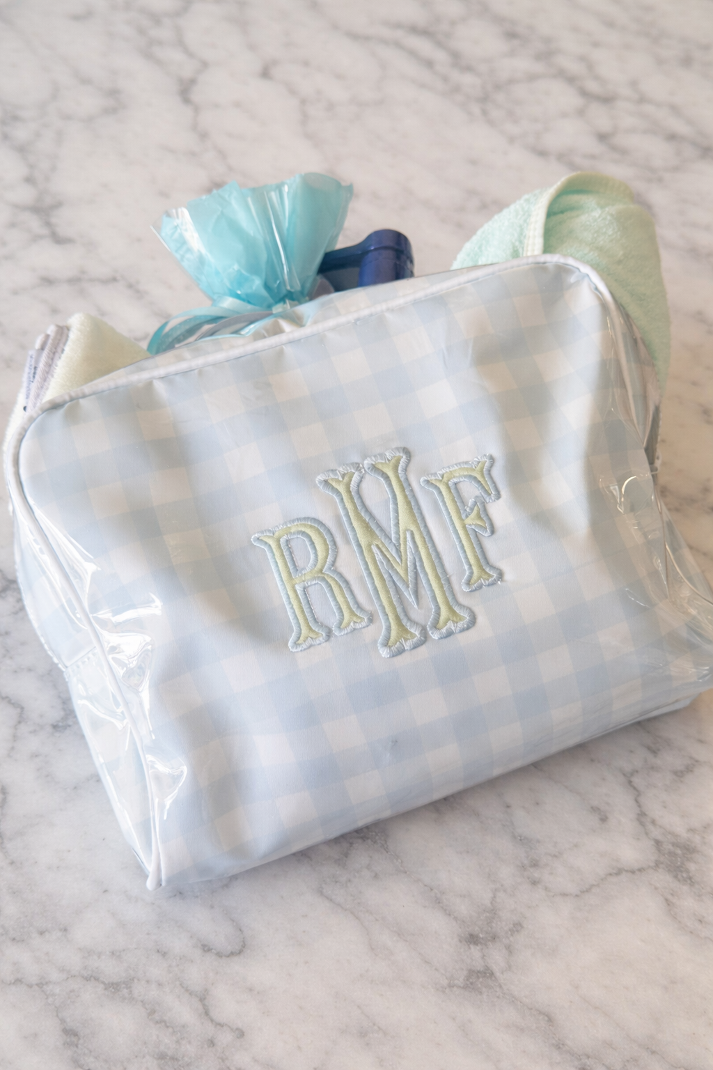 XL Clear Coated Cosmetic Bags