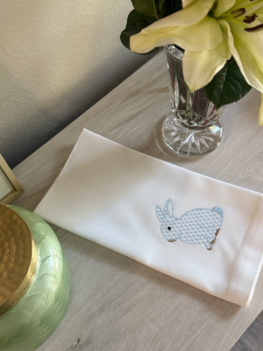 Embroidered Spring Tea Towel