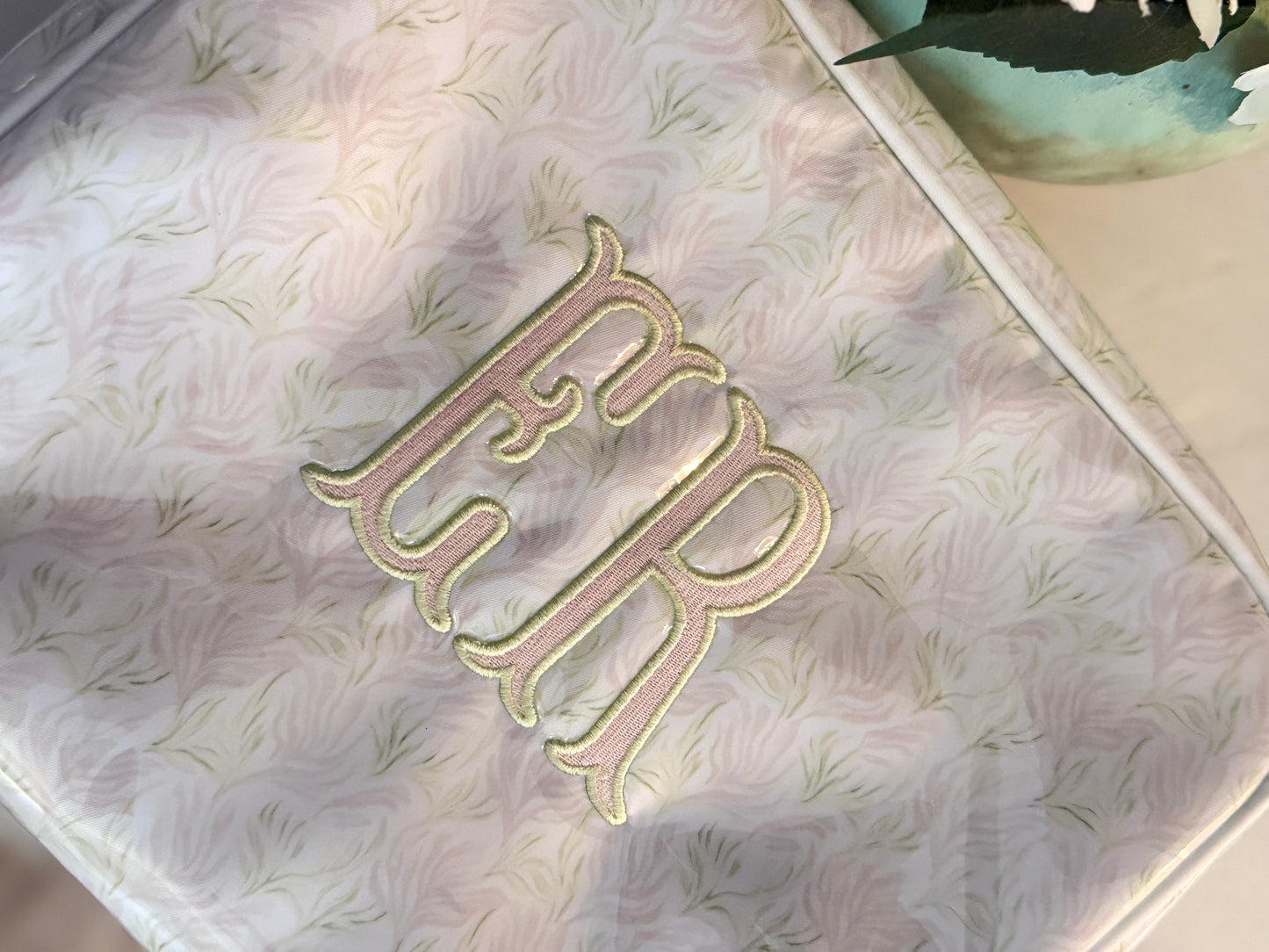 XL Clear Coated Cosmetic Bags