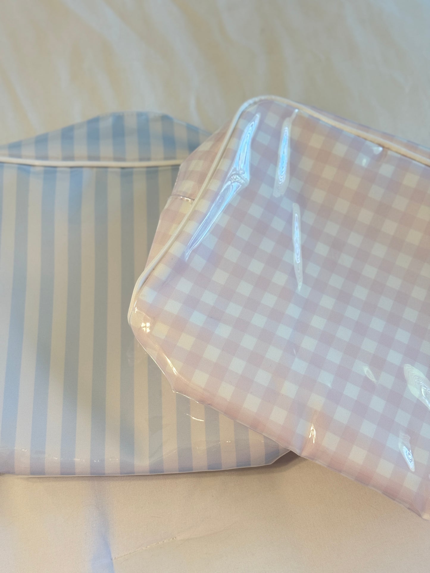 XL Clear Coated Cosmetic Bags