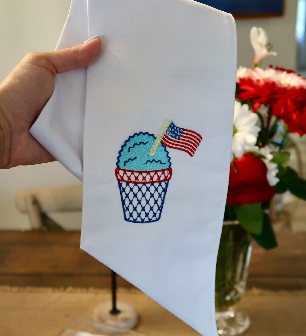 Patriotic Snow Cone Wreath Sash
