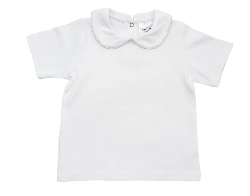 Short Sleeve with Piping Collar